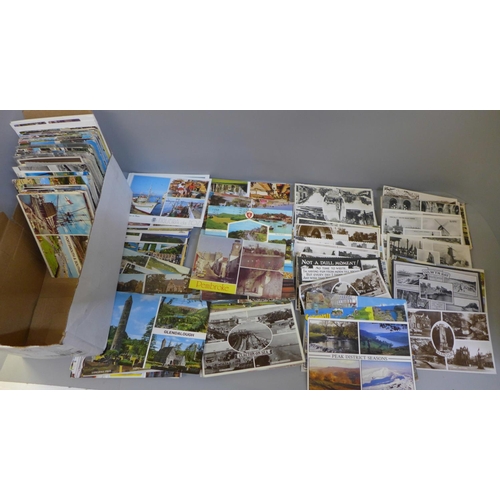 691 - Postcards: a quantity of multi-view postcards, vintage to modern