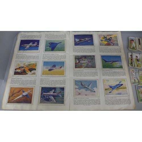 699 - A Cardmaster Album, Jet Aircraft of the World, complete, with other cigarette cards