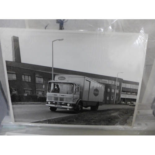 701 - A folder of 30+ AEC Lorry black and white press photographs