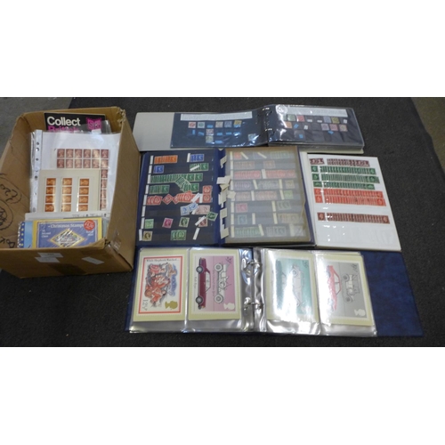 707 - Stamps: GB stamps, covers, presentation packs, full sheets, etc., loose and in albums