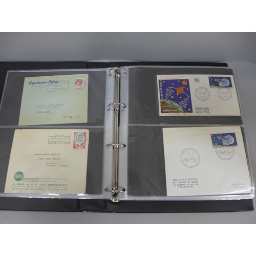 751 - Stamps: France postal history and first day covers in album, pre-stamp onwards (120)