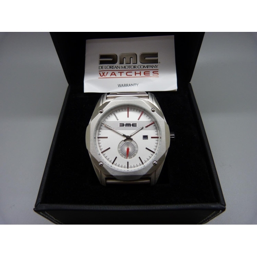 828 - A DMC De Lorean wristwatch, boxed