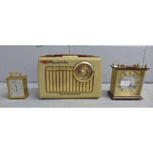 994 - Two clocks and a Rhapsody de luxe radio