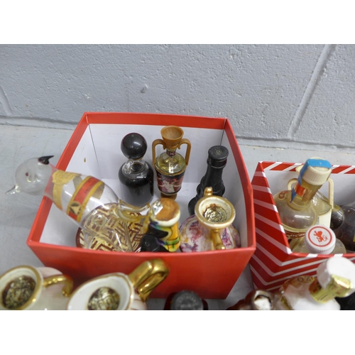 996 - Two boxes of assorted alcohol miniatures, some lacking contents **PLEASE NOTE THIS LOT IS NOT ELIGIB... 