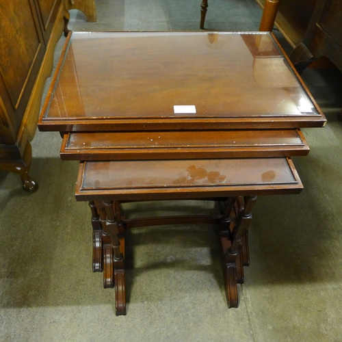 193 - A mahogany nest of tables