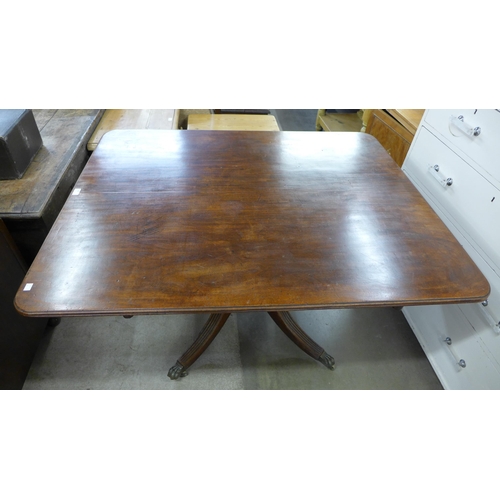 198 - A George IV mahogany rectangular tilt-top centre table