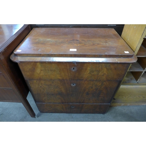 224 - A small 19th Century Beidermeier mahogany chest of drawers