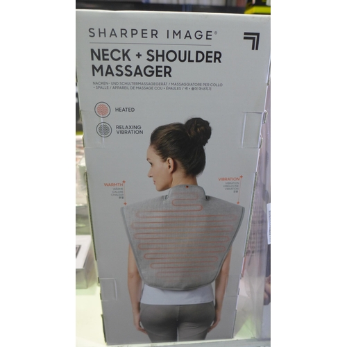 3133 - Sharper Image heated neck & shoulder massager and a dual-node neck massager