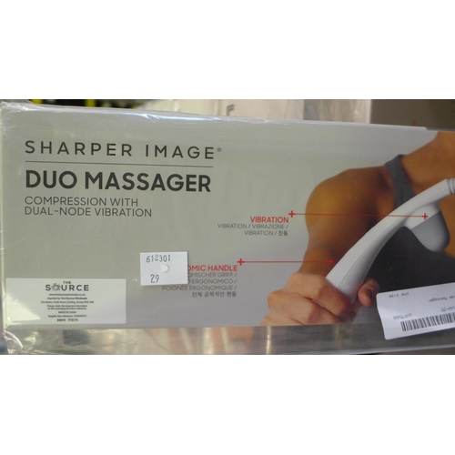 3133 - Sharper Image heated neck & shoulder massager and a dual-node neck massager