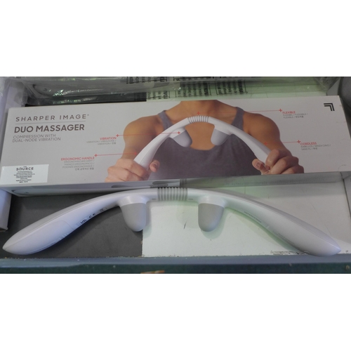 3139 - Two Sharper Image Dual-Node vibrating neck massagers