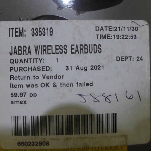 3152 - Jabra Wireless Earbuds  Elite Active 75T   (250 - 222)  * This Lot Is Subject To Vat