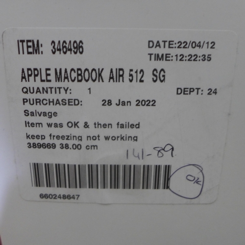 3174 - Apple Macbook AIR 512  SG Laptop MGN73B/A M1 8CCPU/8CGPU, Original RRP £944.99 + vat ( 253-700)   * ... 