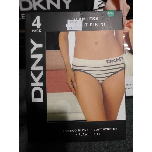 3240 - 10 Boxes of DKNY XL sized Rib-Knit Bra's & Pant's * this lot is subject to VAT