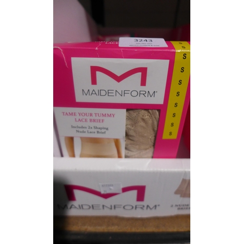 3243 - 8 Boxes of Maidenform Tummy Taming briefs - various sizes * this lot is subject to VAT