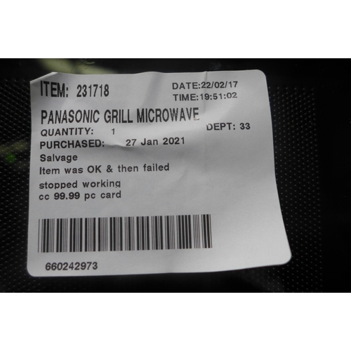 3277 - Panasonic Grill Microwave - Nn-Gd37Hsbpq   , Original RRP £109.99 + Vat      (250 - 210)  * This Lot... 