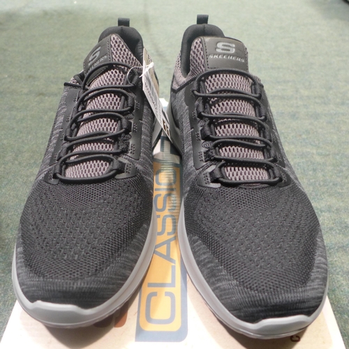 3280 - Pair of Men's Charcoal classic fit, air cooled, memory foam Skechers, UK size 10 * this lot is subje... 