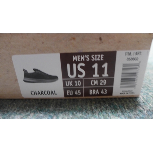 3280 - Pair of Men's Charcoal classic fit, air cooled, memory foam Skechers, UK size 10 * this lot is subje... 