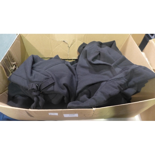 3328 - Box of women's black hooded sweaters, size L * this lot is subject to VAT