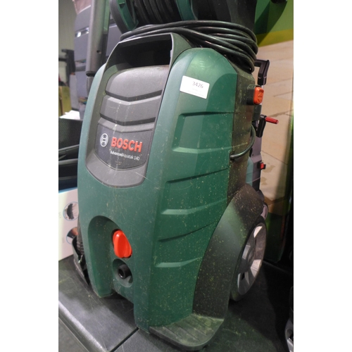 3426 - Bosch Aquatak 140  Pressure Washer         , Original RRP  £199.99 + vat  (250A -565)  * This lot is... 