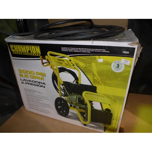 3440 - Champion Petrol Pressure Washer , Original RRP  £249.99 + vat  (250A -16)  * This lot is subject to ... 