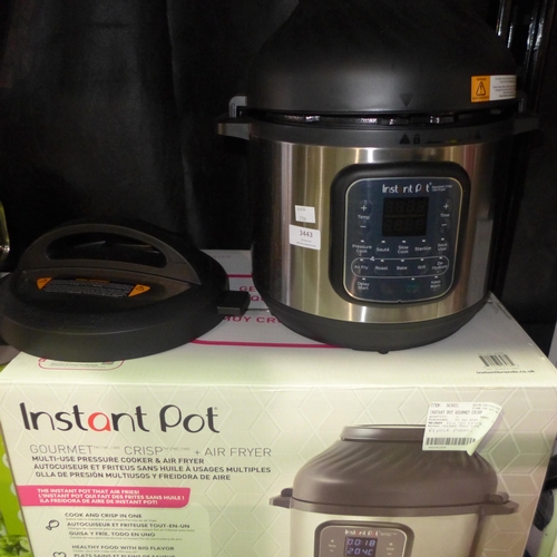 3443 - Instant Pot Gourmet Crisp Airfryer Function , Original RRP  £129.99 + vat  (250A -38)  * This lot is... 