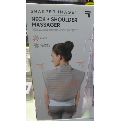 3132 - Sharper Image heated neck & shoulder massager and a dual-node neck massager