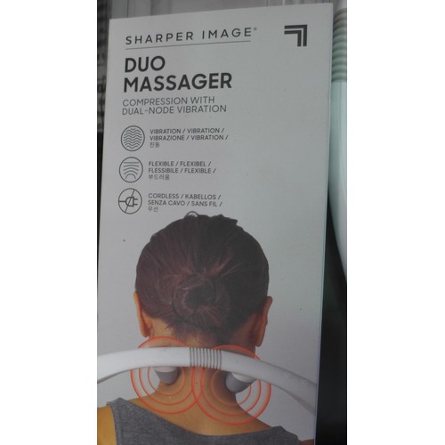 3138 - Two Sharper Image Dual-Node vibrating neck massagers