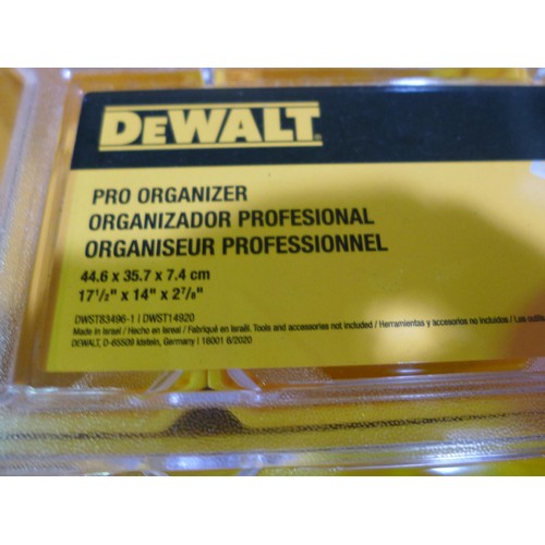 3406 - Dewalt 2-Piece Organiser/Case (250A -544)  * This lot is subject to vat