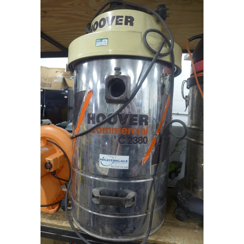 2104 - 2 Hoover industrial vacuums & a Viper industrial vacuum