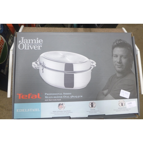 2109 - Jamie Oliver Tefal Edelstahl crock pot