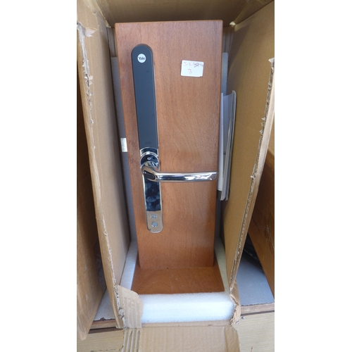 2186 - 2 Yale push button door handles