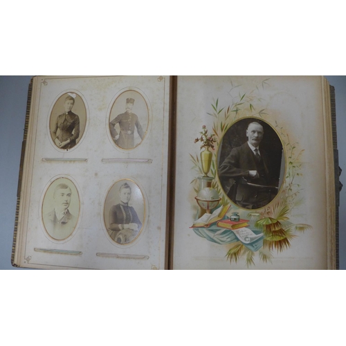 755 - An album of cabinet cards and carte de visite's, partially complete