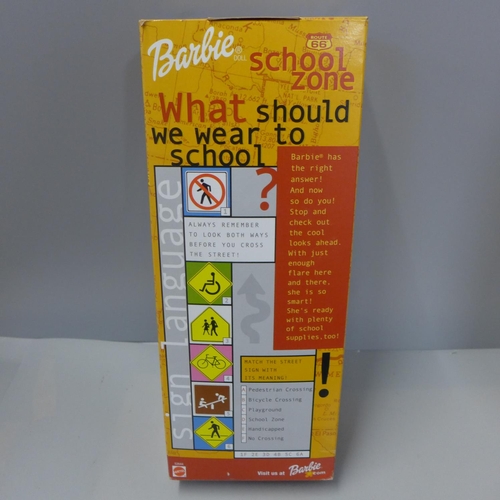 756 - A Barbie Route 66 School Zone 2001 in unopened box