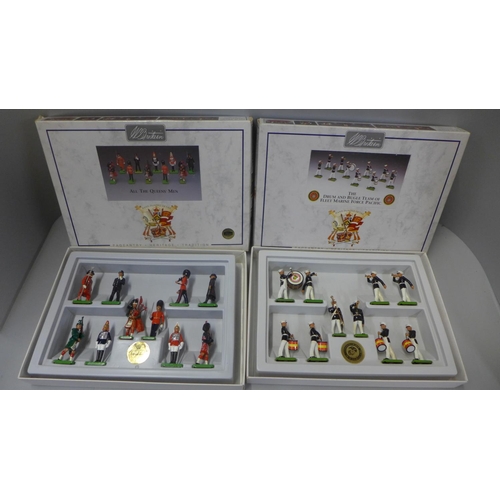 758 - Two W. Britain collection sets of military figures, U.S Fleet Marine Force Pacific and 8007 All The ... 