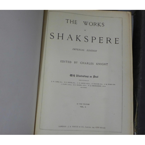 760 - The Works of Shakespeare, Imperial Edition edited by Charles Knight, published by J.S. Virtue & Co.,... 