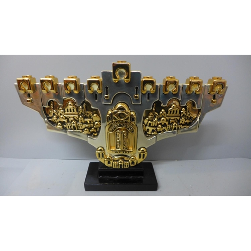 782 - A menorah, 35cm