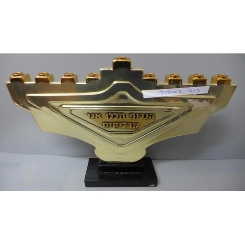 782 - A menorah, 35cm