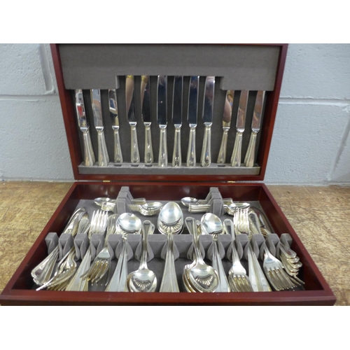 791 - A Sheffield plate canteen of cutlery