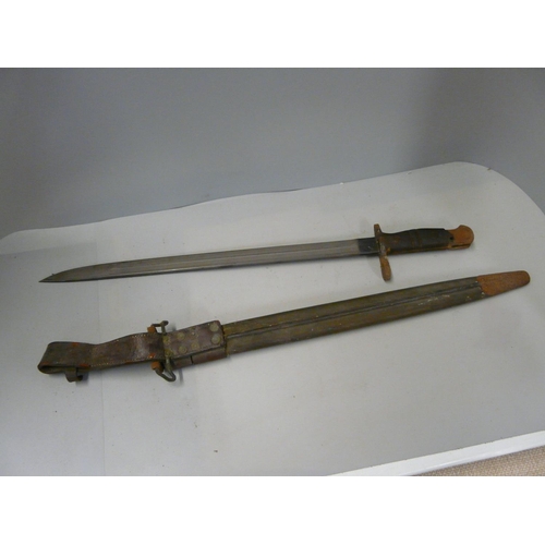 804 - A Remington 1917 bayonet and scabbard