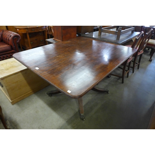 192 - A George IV mahogany rectangular tilt-top centre table