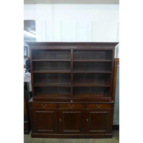 245 - A Victorian mahogany library bookcase