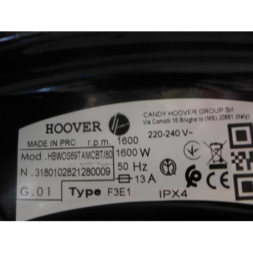 3018 - Hoover H-Wash 300 Pro Integrated 9KG Washing Machine H820xW600xD525, Original RRP £424.17 inclusive ... 