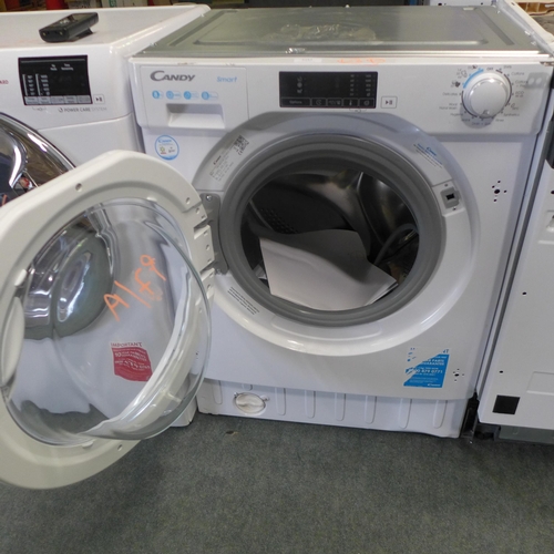 3042 - Candy Smart 8KG Integrated Washing Machine H820xW600xD525, Original RRP £314.17 inclusive of VAT* th... 