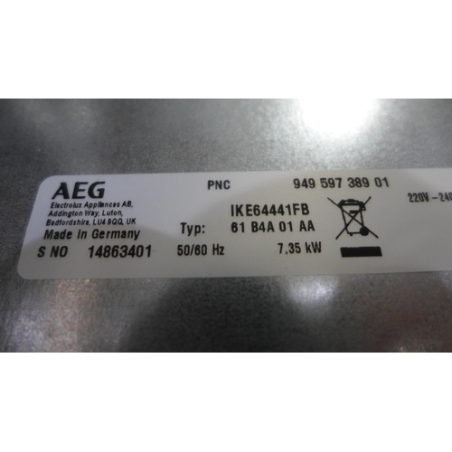 3116 - AEG 4 Zone Induction Hob H44xW590xD520 , Model NoIKE64441FB, Original RRP £449.17  inc vat  * This l... 