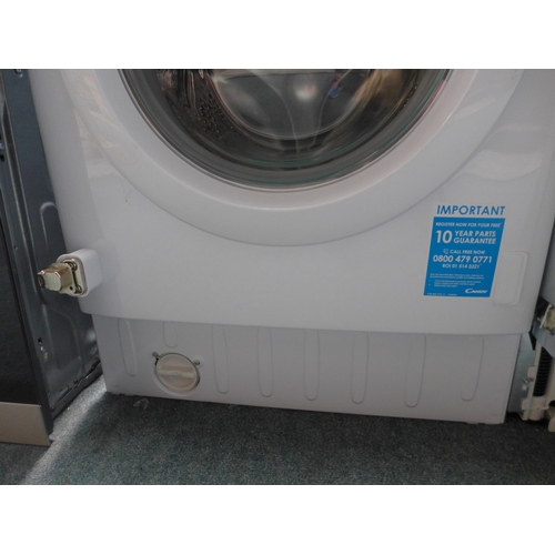 3128 - Candy Integrated Washing Machine (8kg) H820xW600xD525, Model No: CBW48D1E-80 * This lot is subject t... 