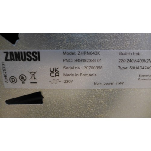 3108 - Zanussi 4 Zone Induction Hob * This Lot Is Subject To Vat