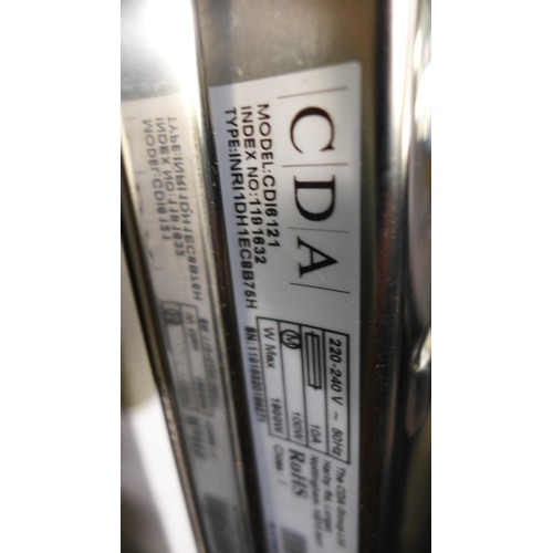 3091 - CDA  Integrated Dishwasher H820xW598xD550, Model NoCDI6121, Original RRP £331.67  inc vat  * This lo... 