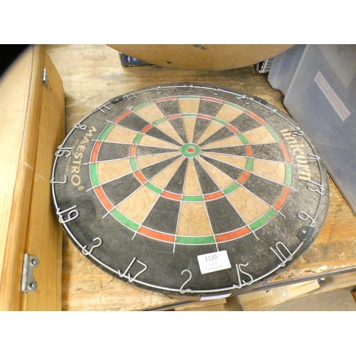 2110 - A Winmau dartboard and a Unicorn dartboard