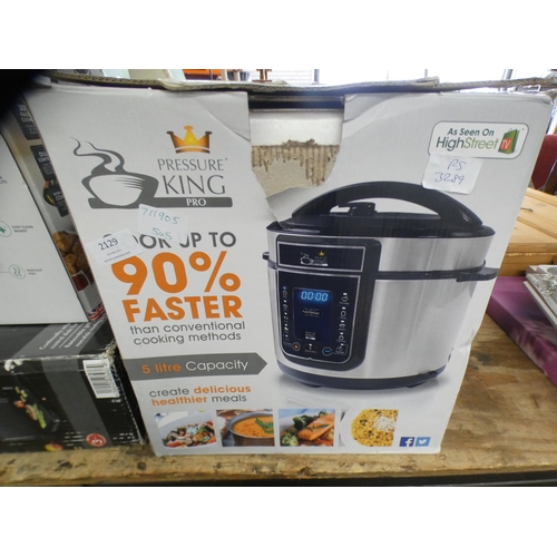 2129 - Tower compact air fryer, Pressure King cooker, & Silvercrest electric grill