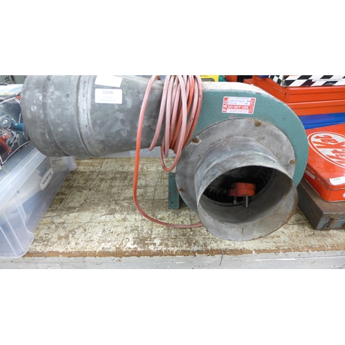 2098 - 240V industrial electric air blower - failed electrical safety test due to insulation resistance - s... 